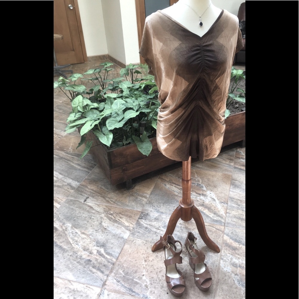 NWT ESCADA SPORT LYCRA TOP W/SWAROVSKI ELEMENTS XL